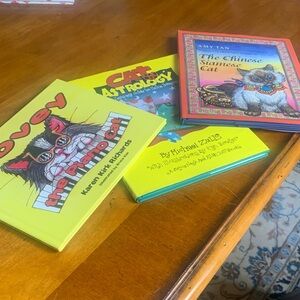 Colorful Cat-Themed Book Collection